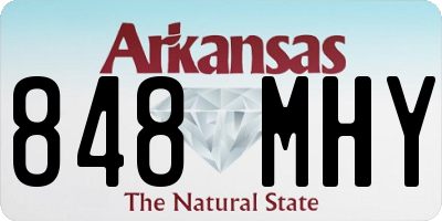 AR license plate 848MHY