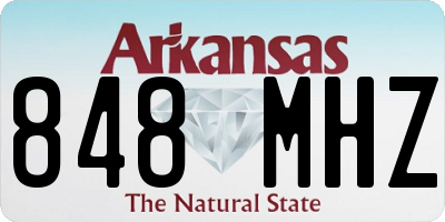 AR license plate 848MHZ