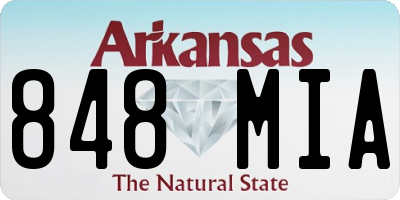 AR license plate 848MIA