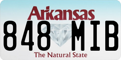 AR license plate 848MIB