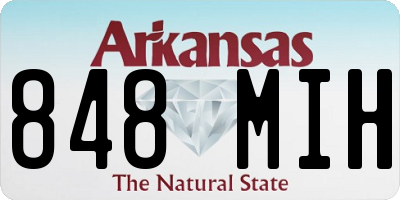 AR license plate 848MIH