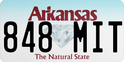 AR license plate 848MIT