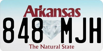 AR license plate 848MJH