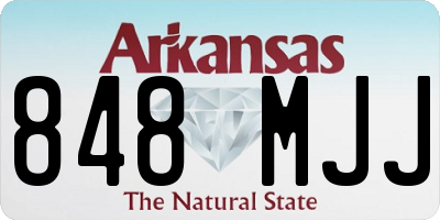 AR license plate 848MJJ