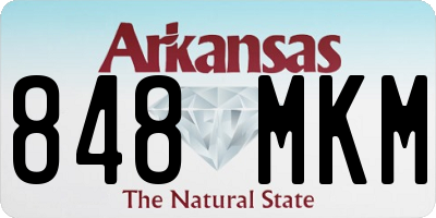 AR license plate 848MKM