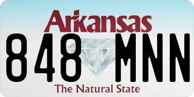 AR license plate 848MNN