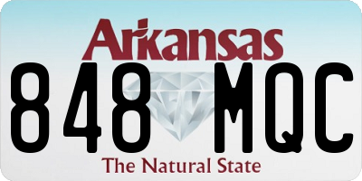 AR license plate 848MQC