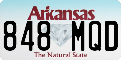 AR license plate 848MQD