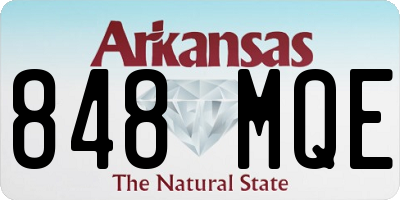AR license plate 848MQE