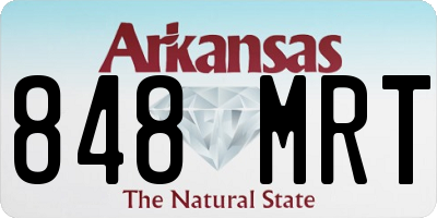 AR license plate 848MRT