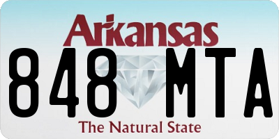 AR license plate 848MTA