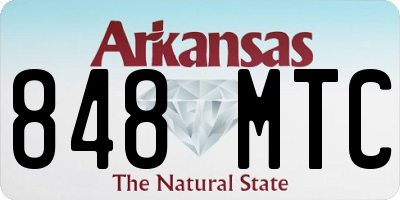 AR license plate 848MTC
