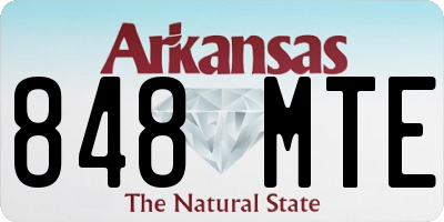 AR license plate 848MTE