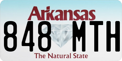 AR license plate 848MTH