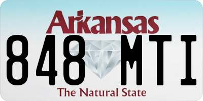 AR license plate 848MTI