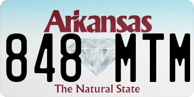 AR license plate 848MTM