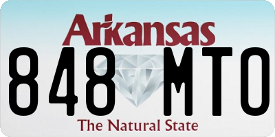 AR license plate 848MTO