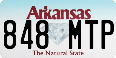 AR license plate 848MTP