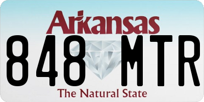 AR license plate 848MTR
