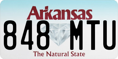 AR license plate 848MTU