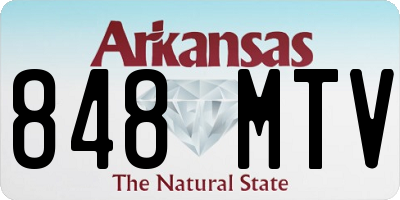 AR license plate 848MTV