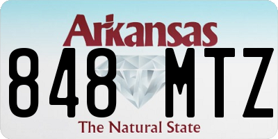 AR license plate 848MTZ
