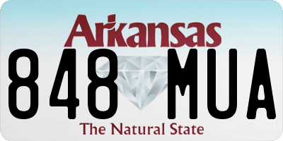 AR license plate 848MUA