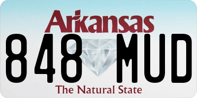 AR license plate 848MUD