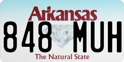 AR license plate 848MUH