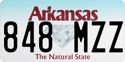 AR license plate 848MZZ