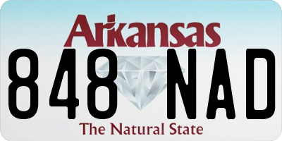 AR license plate 848NAD