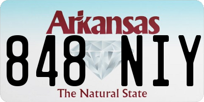 AR license plate 848NIY