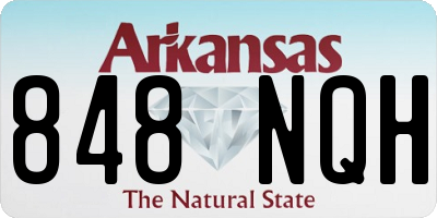 AR license plate 848NQH