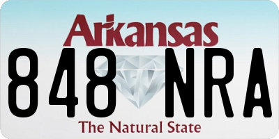 AR license plate 848NRA