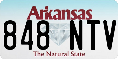 AR license plate 848NTV