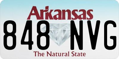 AR license plate 848NVG