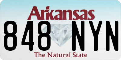 AR license plate 848NYN