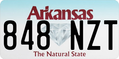 AR license plate 848NZT