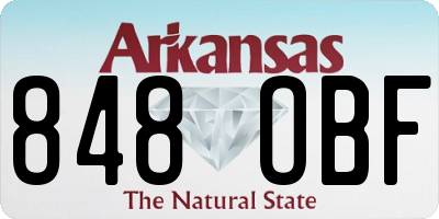 AR license plate 848OBF