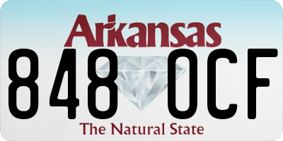 AR license plate 848OCF