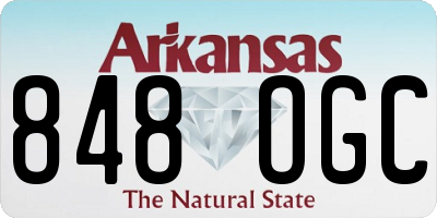 AR license plate 848OGC
