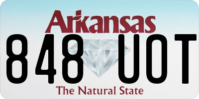 AR license plate 848UOT