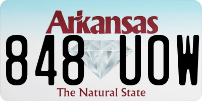 AR license plate 848UOW