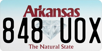 AR license plate 848UOX