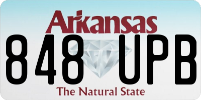 AR license plate 848UPB