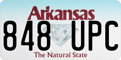 AR license plate 848UPC