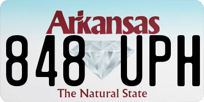 AR license plate 848UPH
