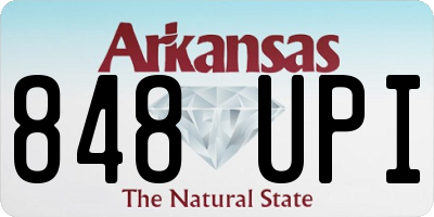 AR license plate 848UPI