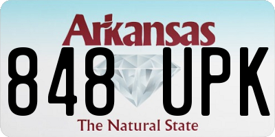 AR license plate 848UPK