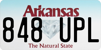 AR license plate 848UPL